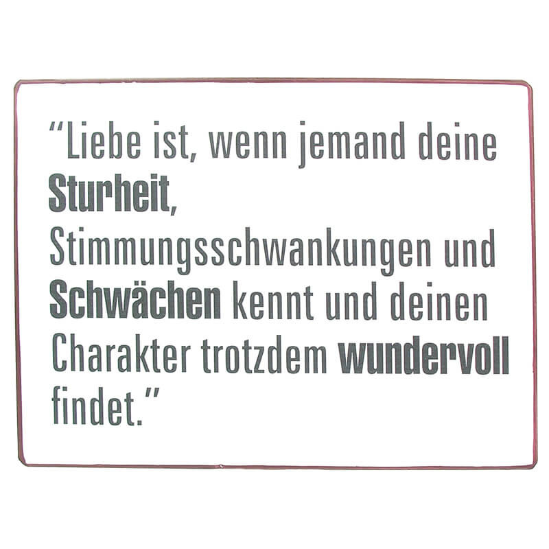 blechschild-liebe-ist