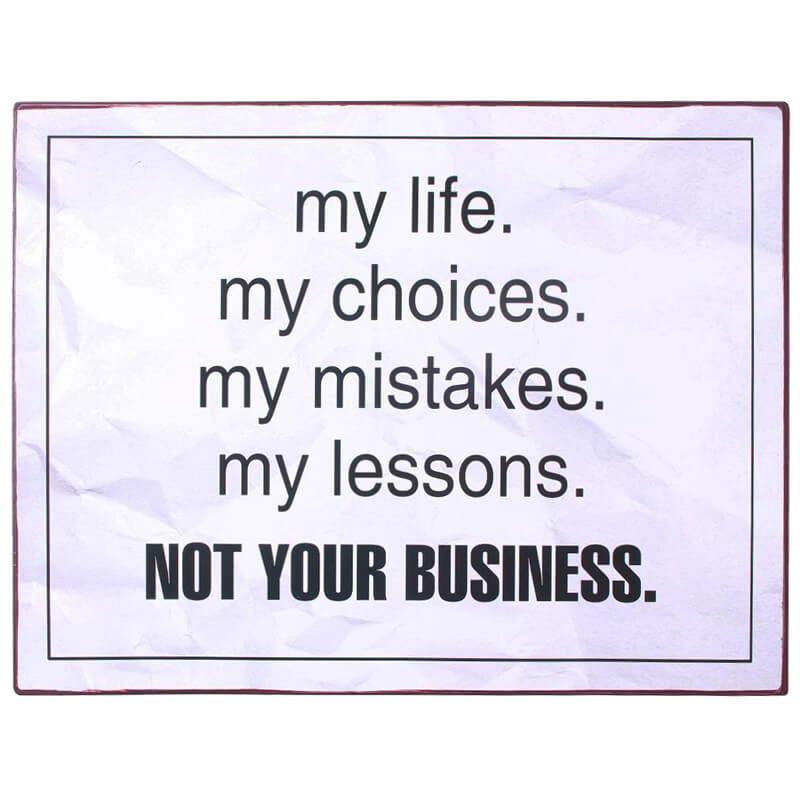 blechschild-not-your-business