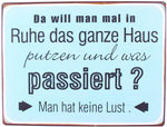 blechschild-putzen