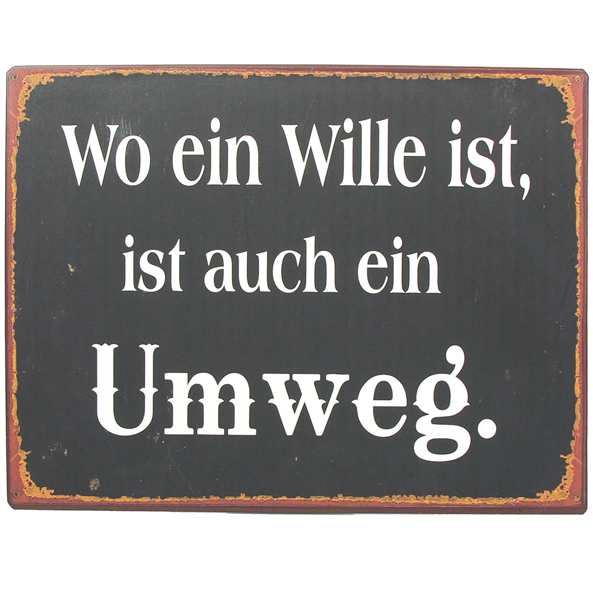 blechschild-umweg