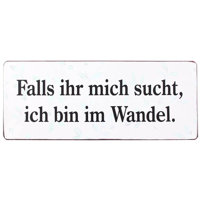 blechschild-wandel