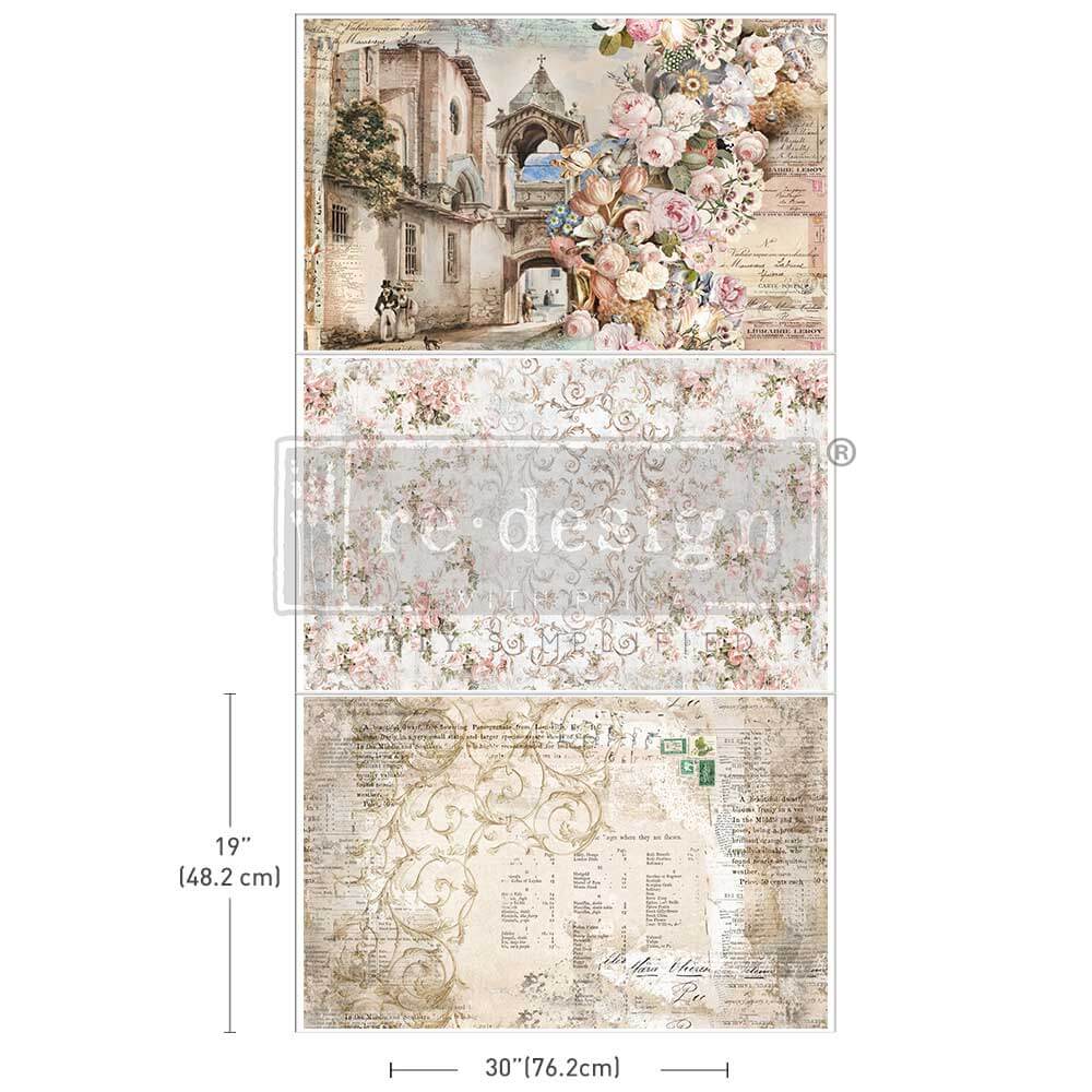 decoupage papier old world charm