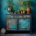 decoupage papier rustic romance mood