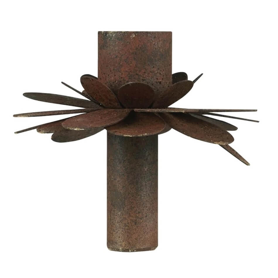flaschenkerzenhalter-blume-rostoptik