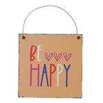 hngeschild BE HAPPY