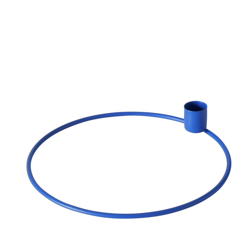 kerzenleuchter circulus blau