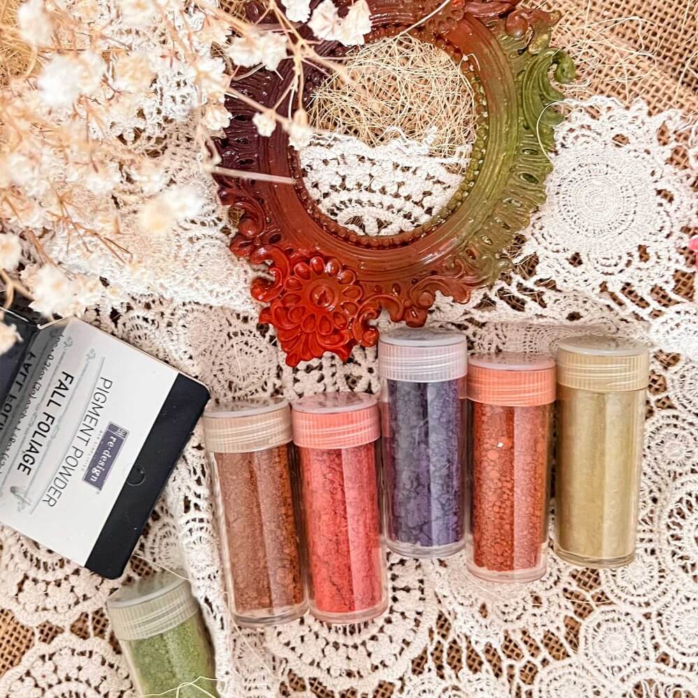 mica farbpigmente fall foliage set mood