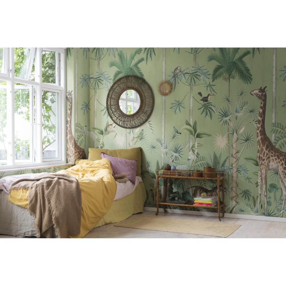 motivtapete-giraffe-stroll-emerald-mood2