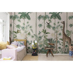 motivtapete-giraffe-stroll-pastel-pink-mood
