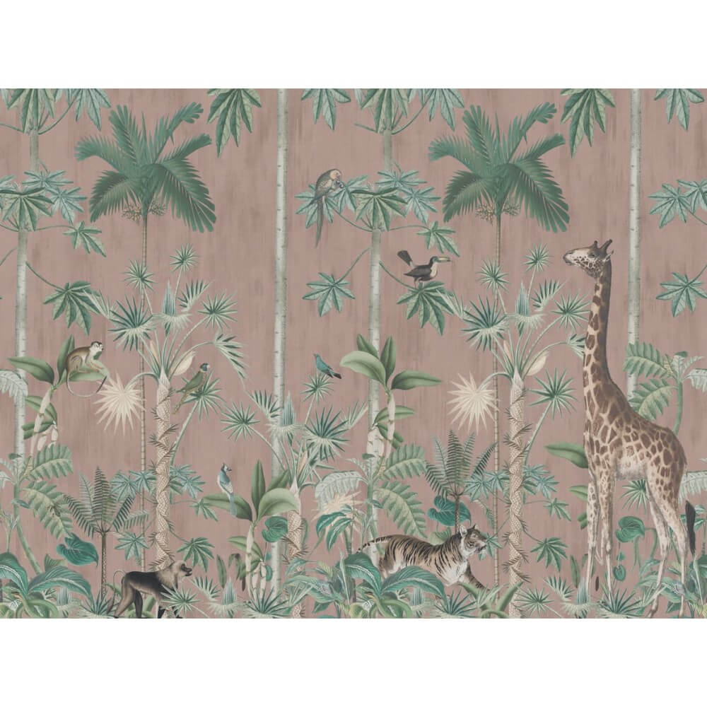 motivtapete-giraffe-stroll-pink
