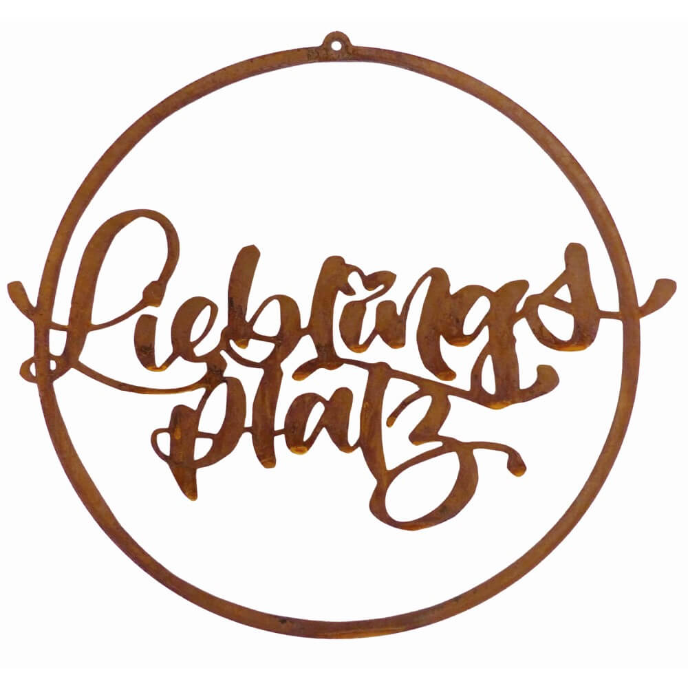 rosteisen schild lieblingsplatz hd