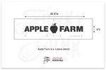 schablone-apple-farm-folie