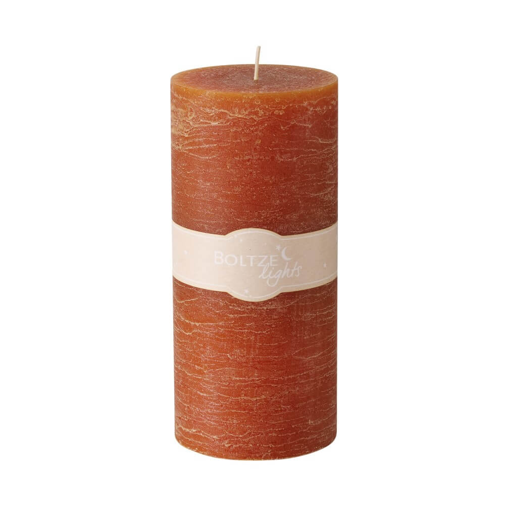 stumpenkerze automne orange