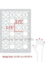 tangier-lattice-schablone