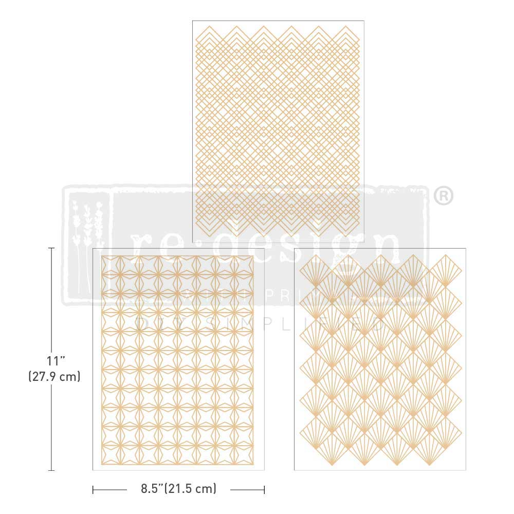 transferfolie golden art deco