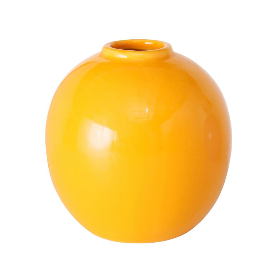 vase rondella gelb