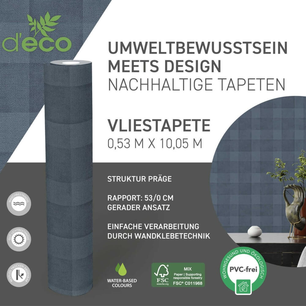 vliestapete karomuster 386642_12