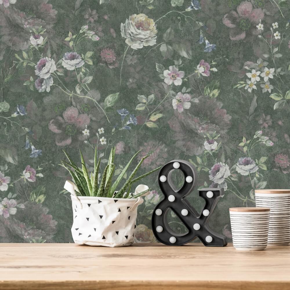 vliestapete natural living blumenmuster 386362_5