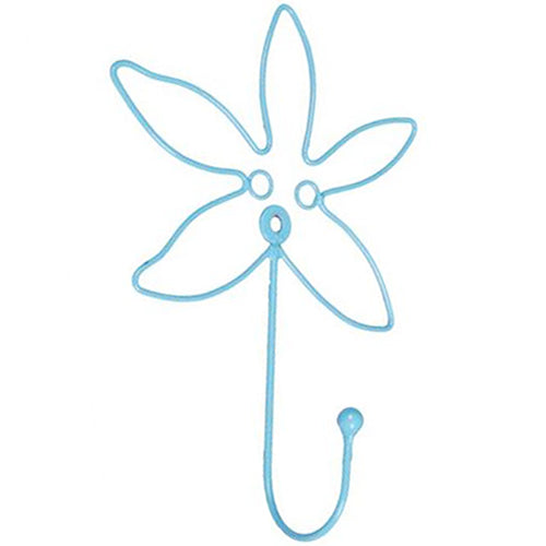 wandhaken-drahtblume-blau